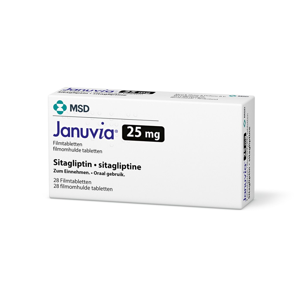 Verpackung des Arzneimittels Januvia® (Sitagliptin)